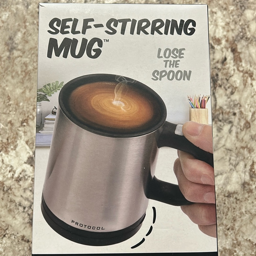 NEW self stirring mug
